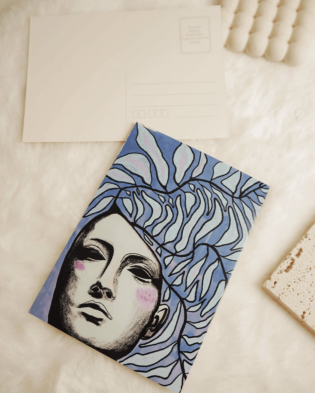 Pocztówka Ilustracja Kobieta