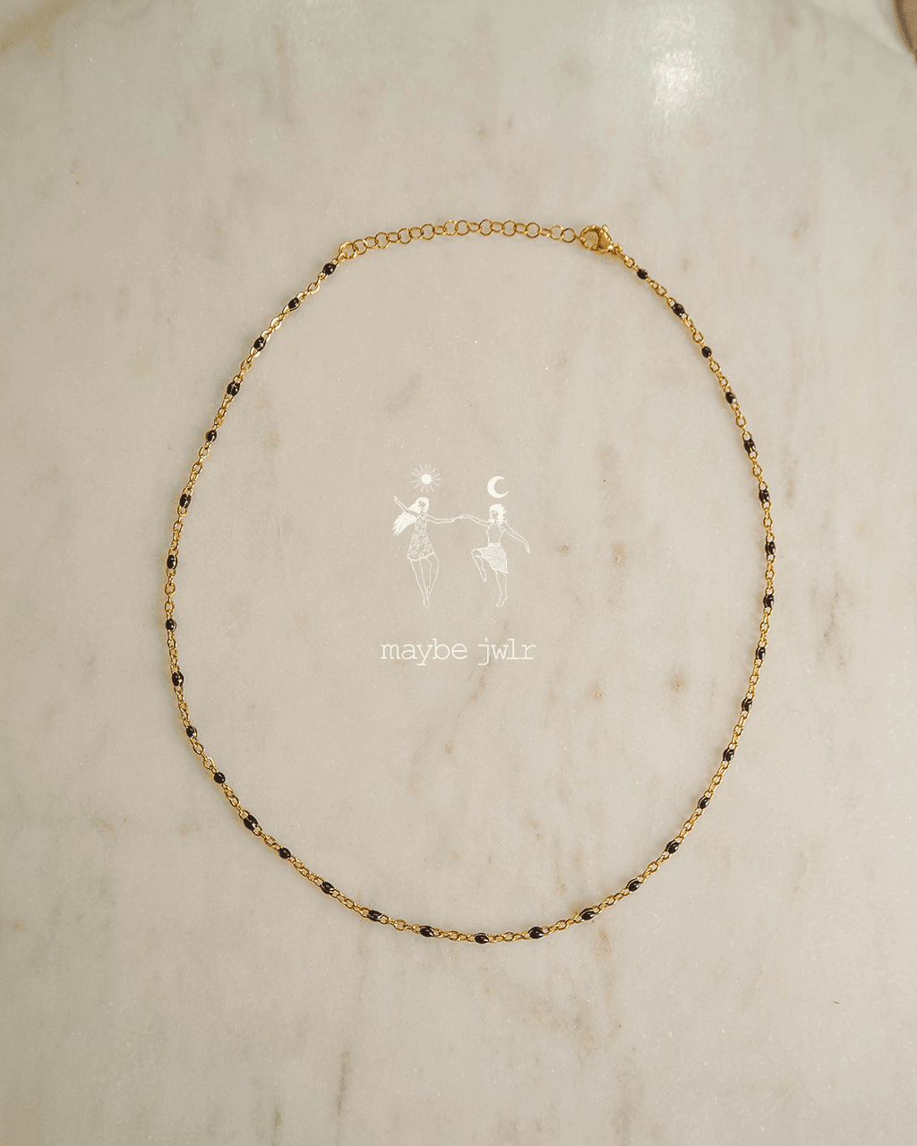 Łańcuszek choker z kuleczkami