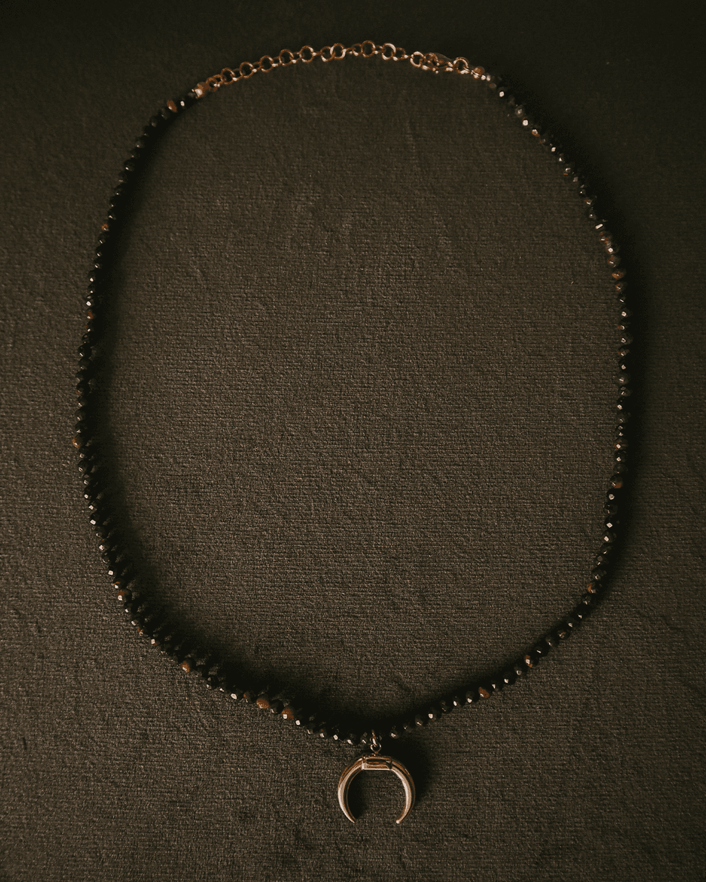 Naszyjnik z brązowych kamieni Chocolate