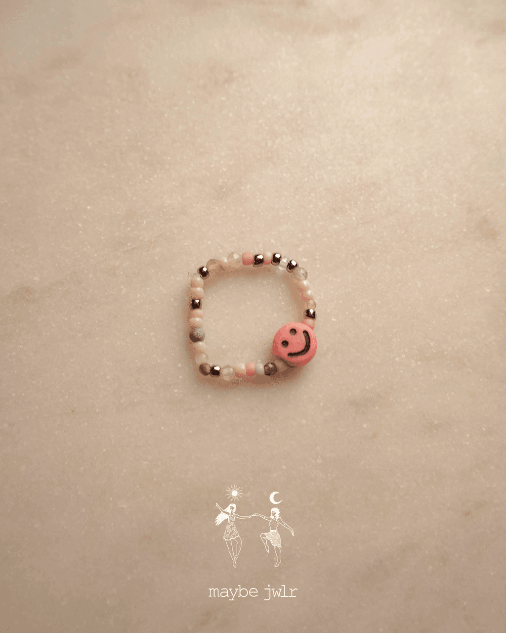 Pierścionek elastyczny z uśmieszkiem 61 mm