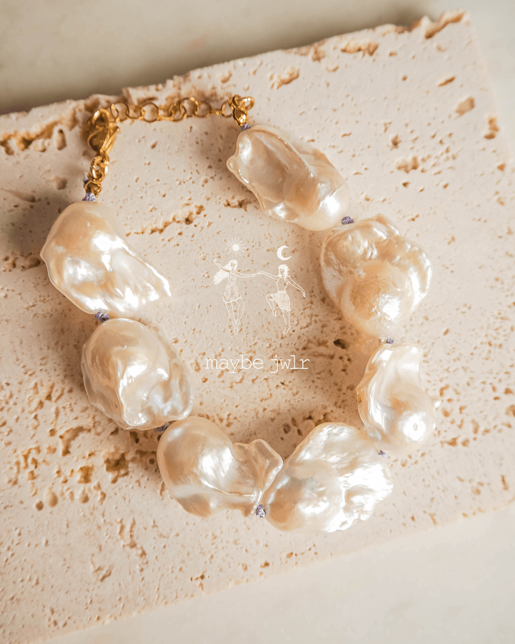 Bransoletka z pereł barokowych