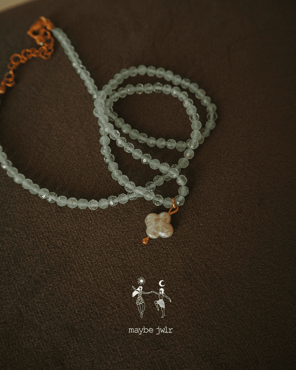 Naszyjnik z akwamarynów