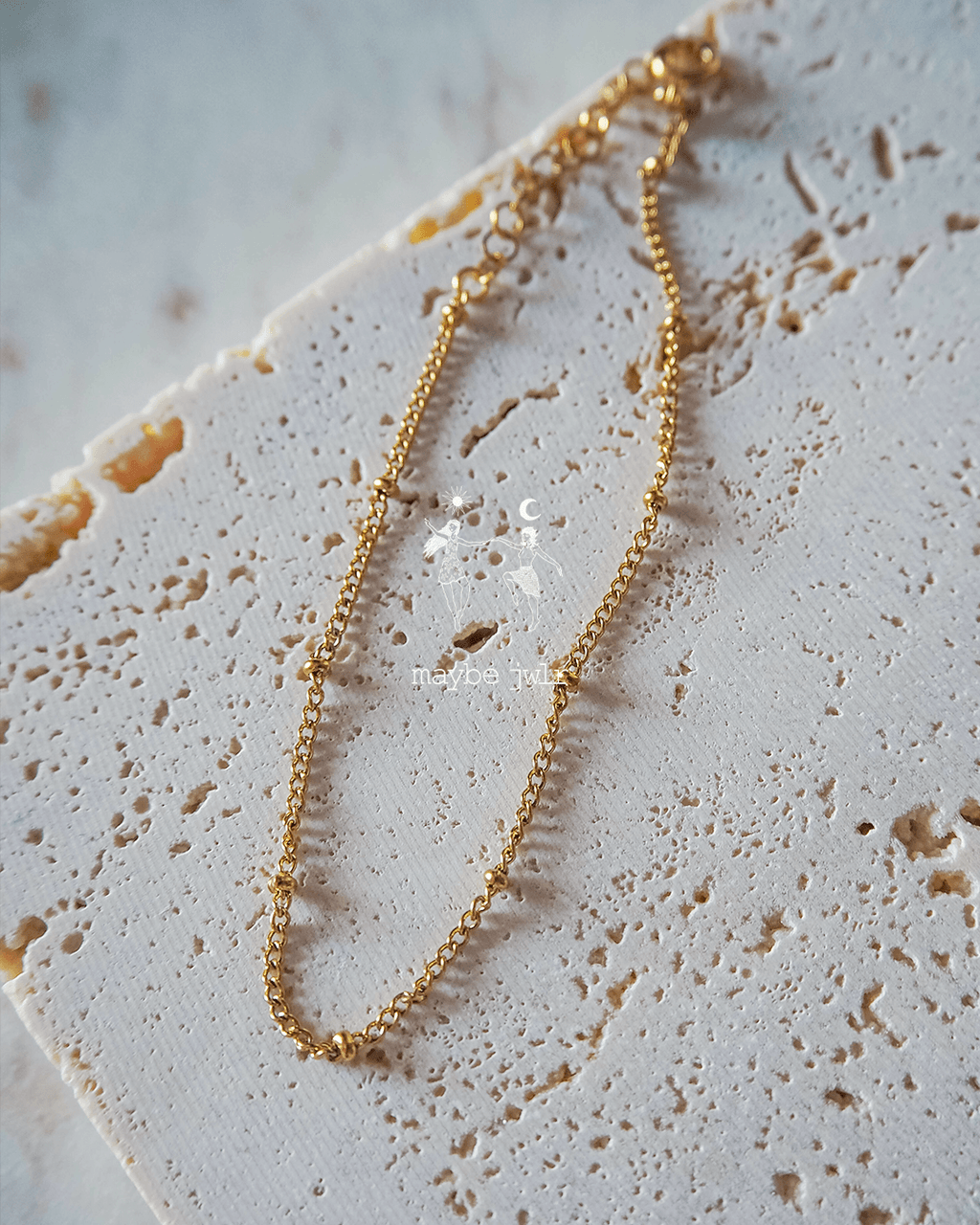 Bransoletka złota z kuleczkami