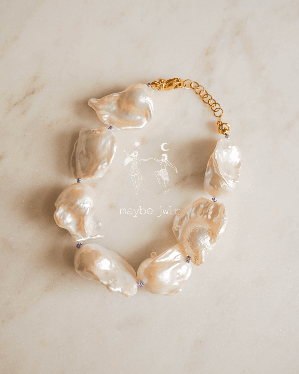 Bransoletka z pereł barokowych