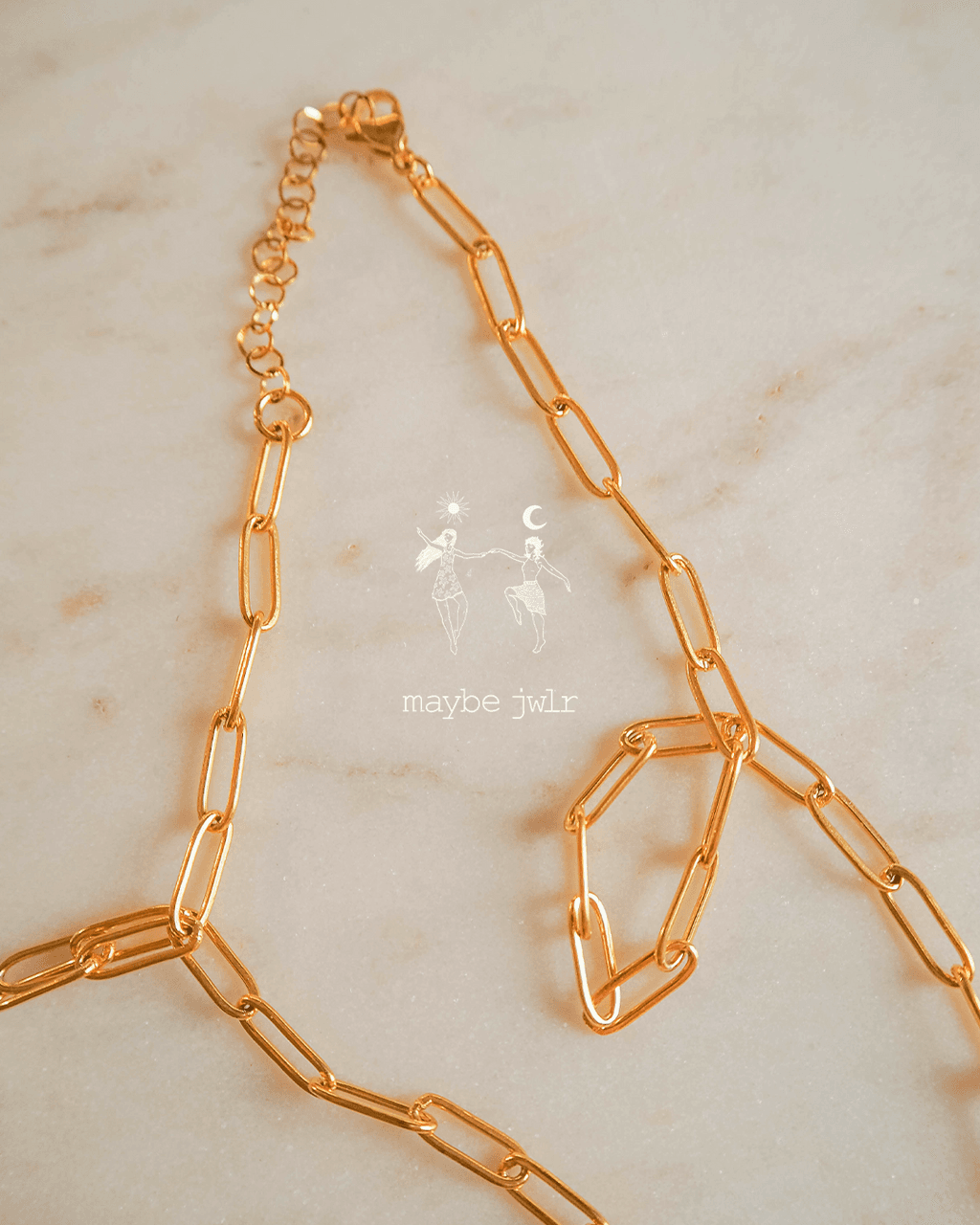 Łańcuch na szyję typu spinacz