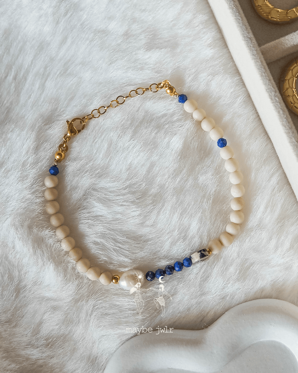 Bransoletka z kamieni rzecznych