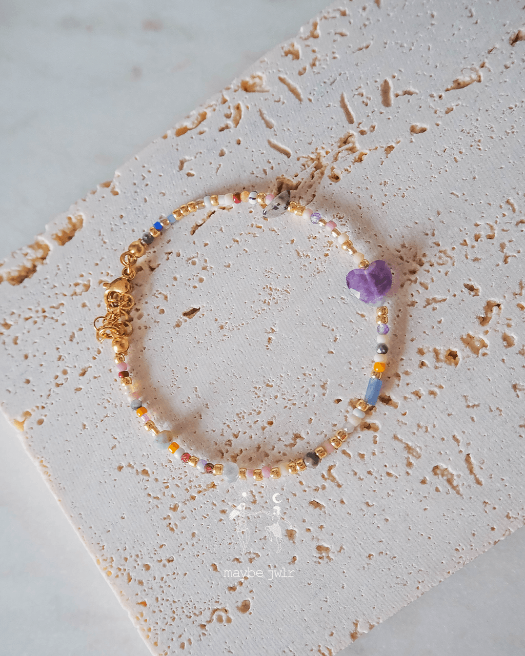 Bransoletka Zodiakalna z Naturalnych Kamieni Panna