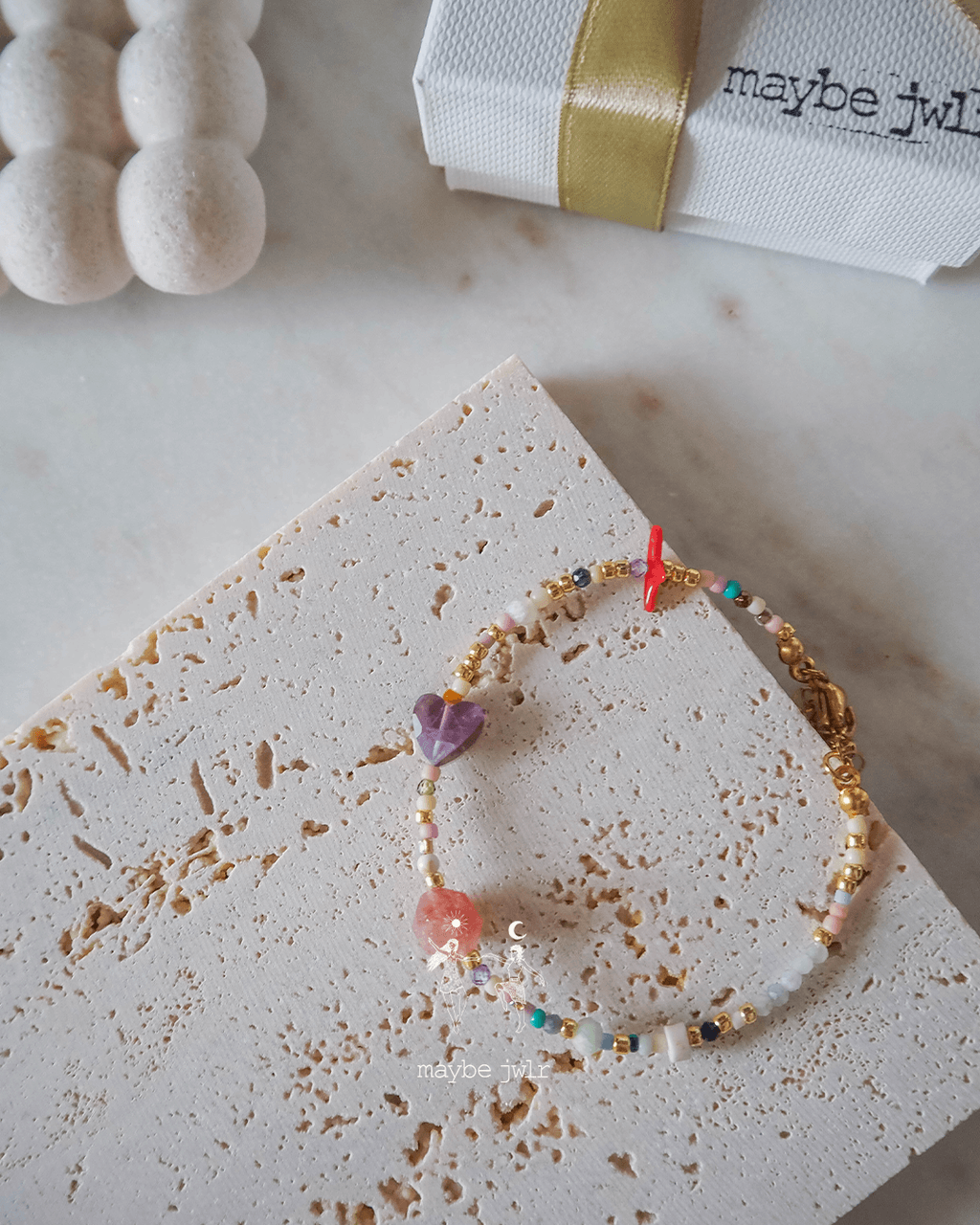 Bransoletka Zodiakalna z Naturalnych Kamieni Wodnik