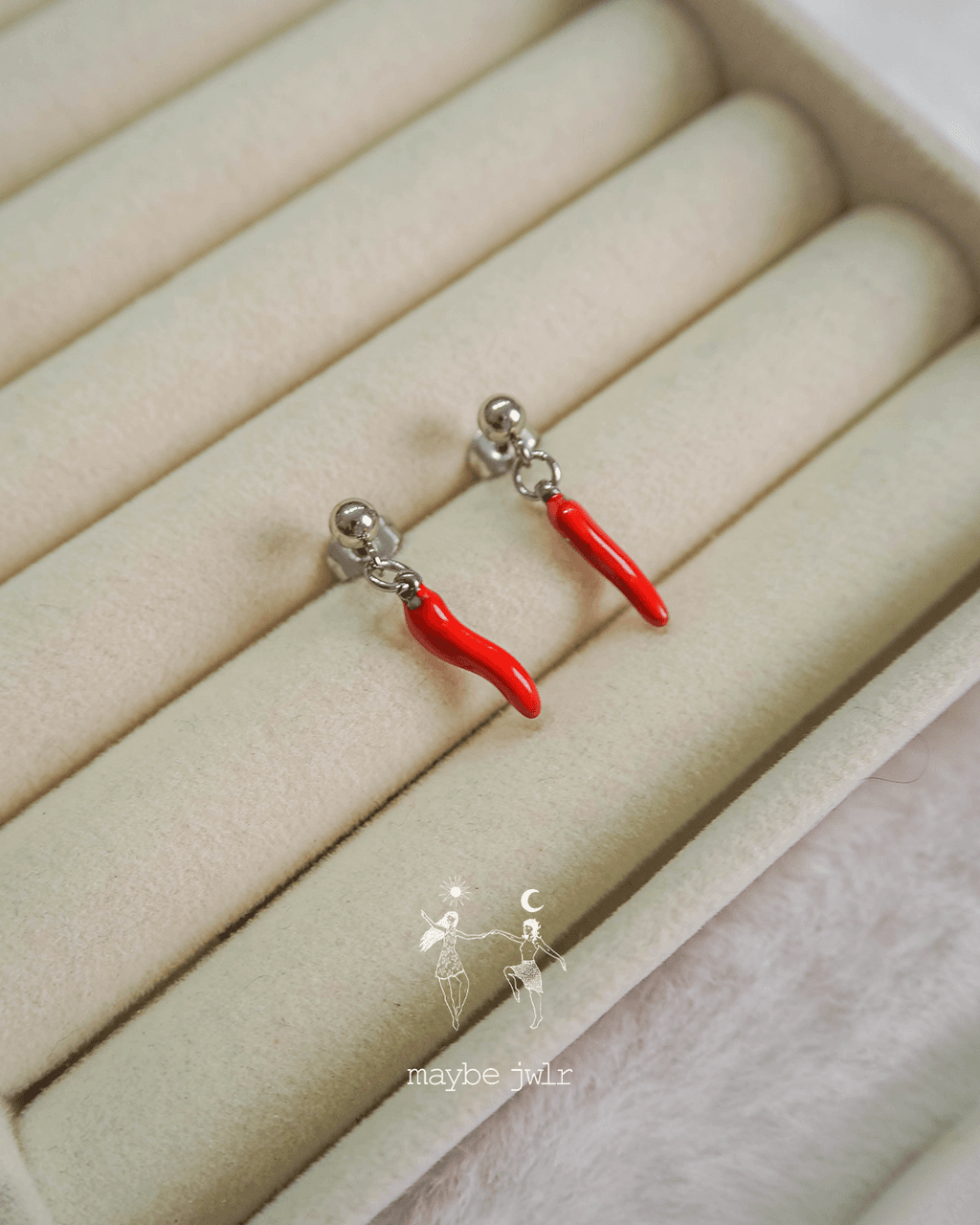 Kolczyki srebrne Spicy Chilli