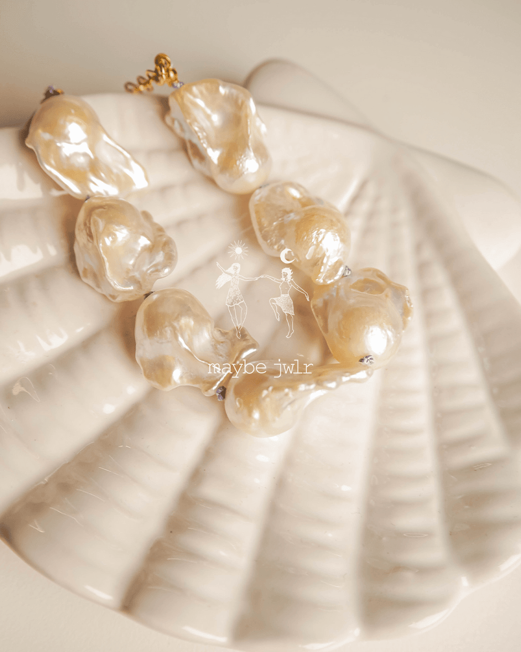 Bransoletka z pereł barokowych