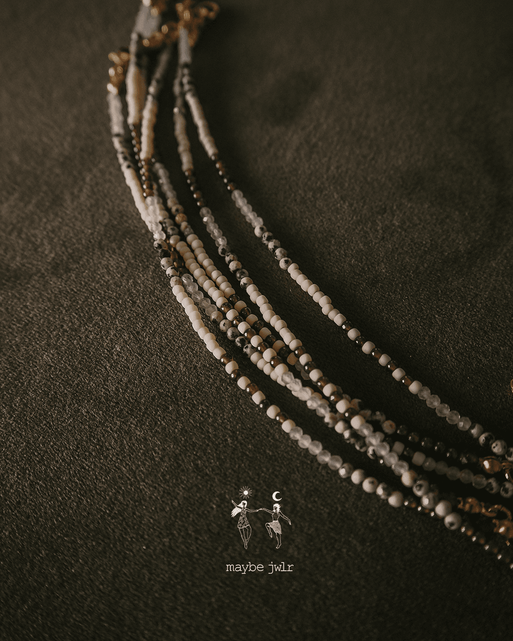 Bransoletka Ann z kamieni i koralików