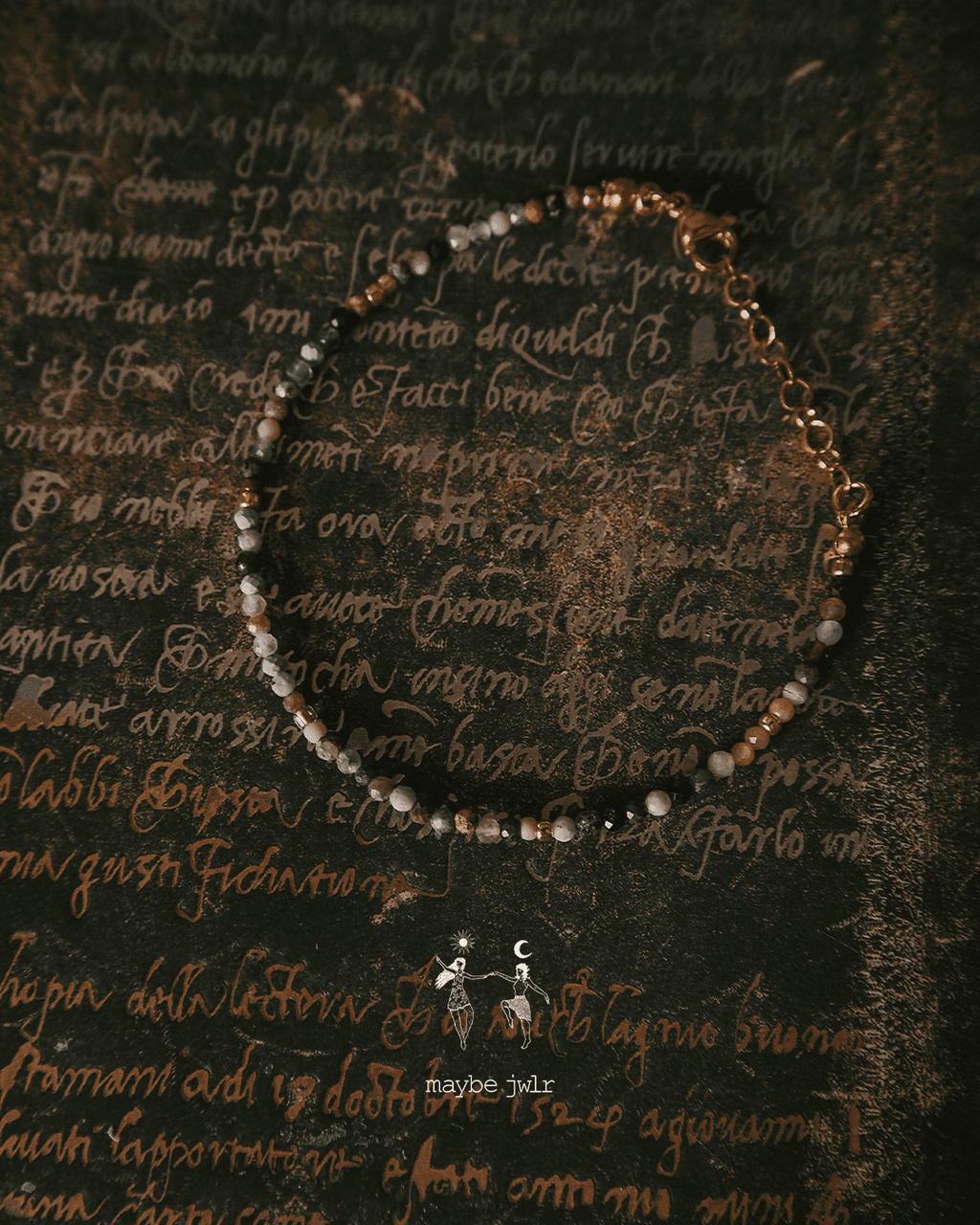 Bransoletka z jesiennych kamieni