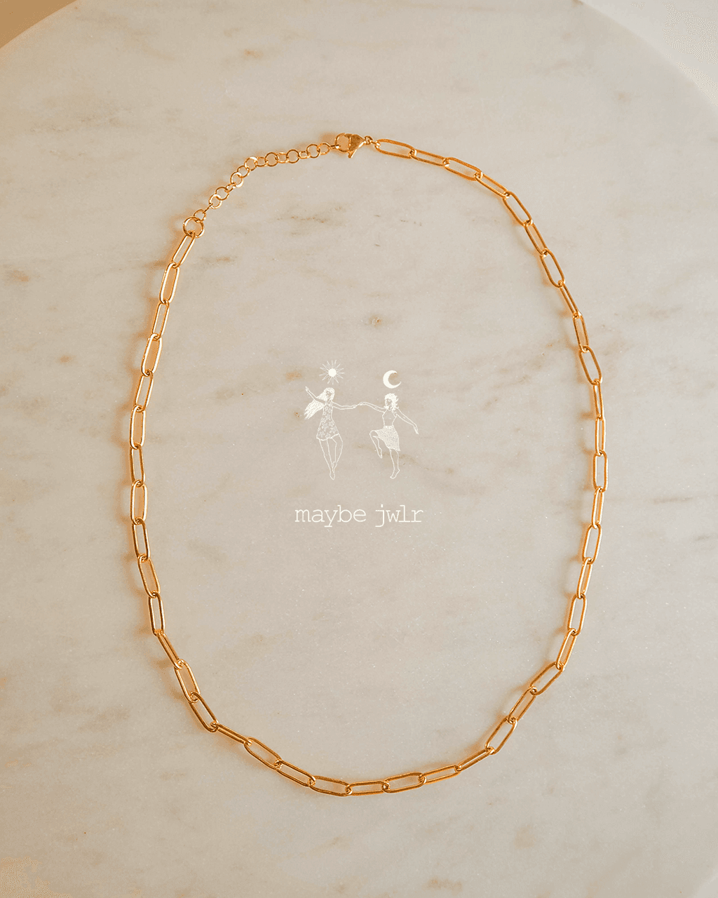 Łańcuch na szyję typu spinacz