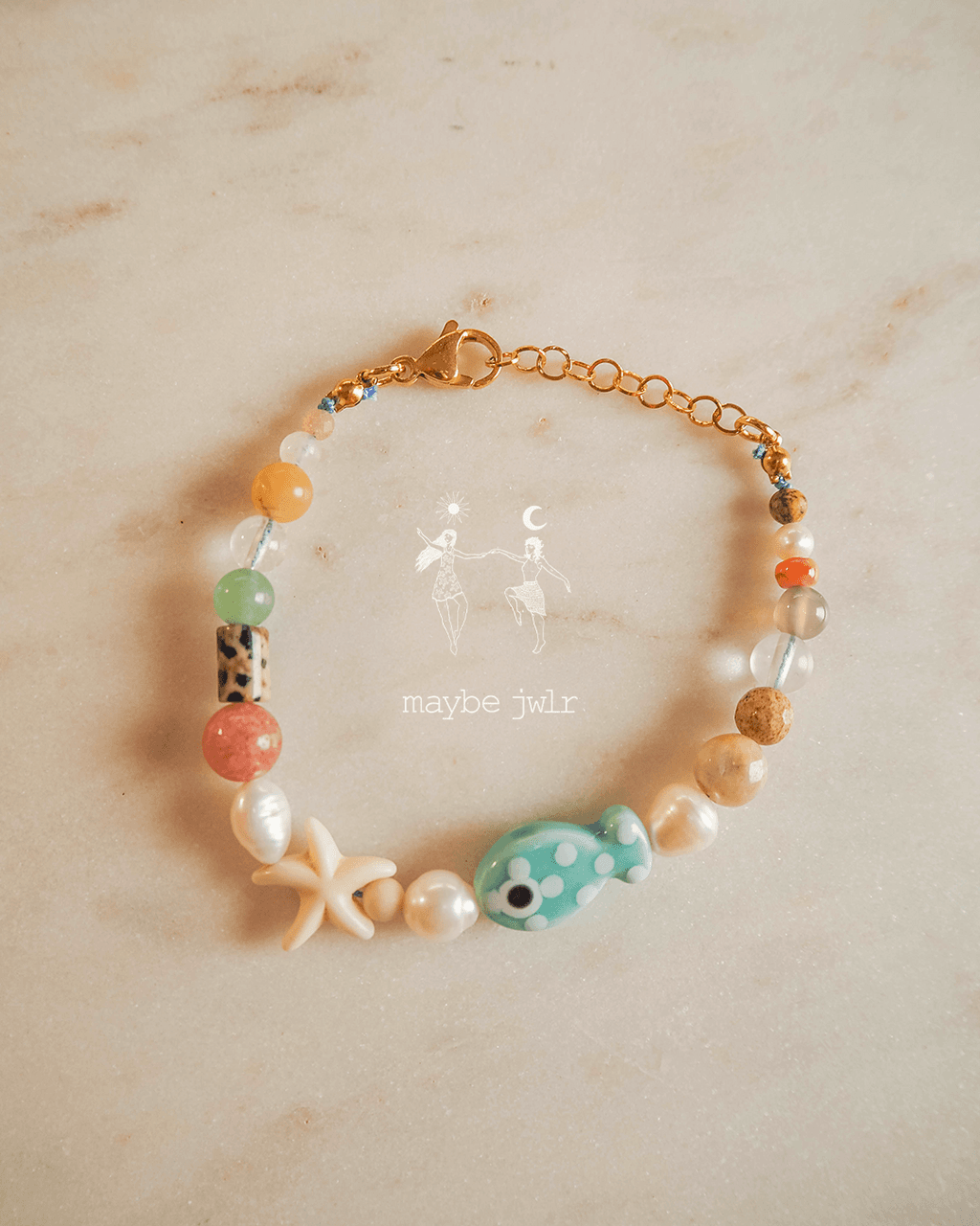 Bransoletka z rozgwiazdą i rybką Funky Woda