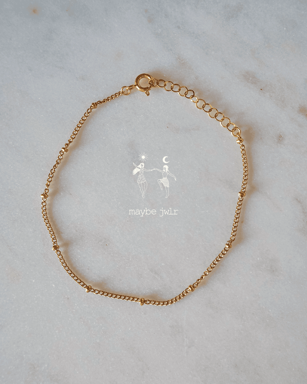 Bransoletka złota z kuleczkami