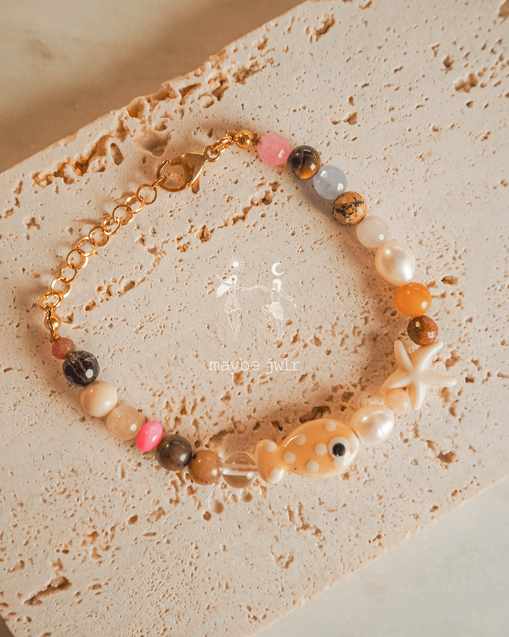 Bransoletka z rozgwiazdą i rybką Funky Bohema