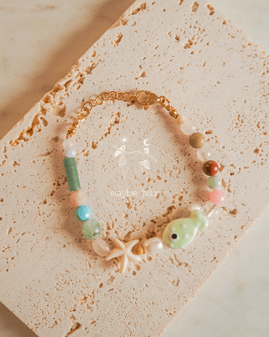 Bransoletka z rozgwiazdą i rybką Funky Arbuz