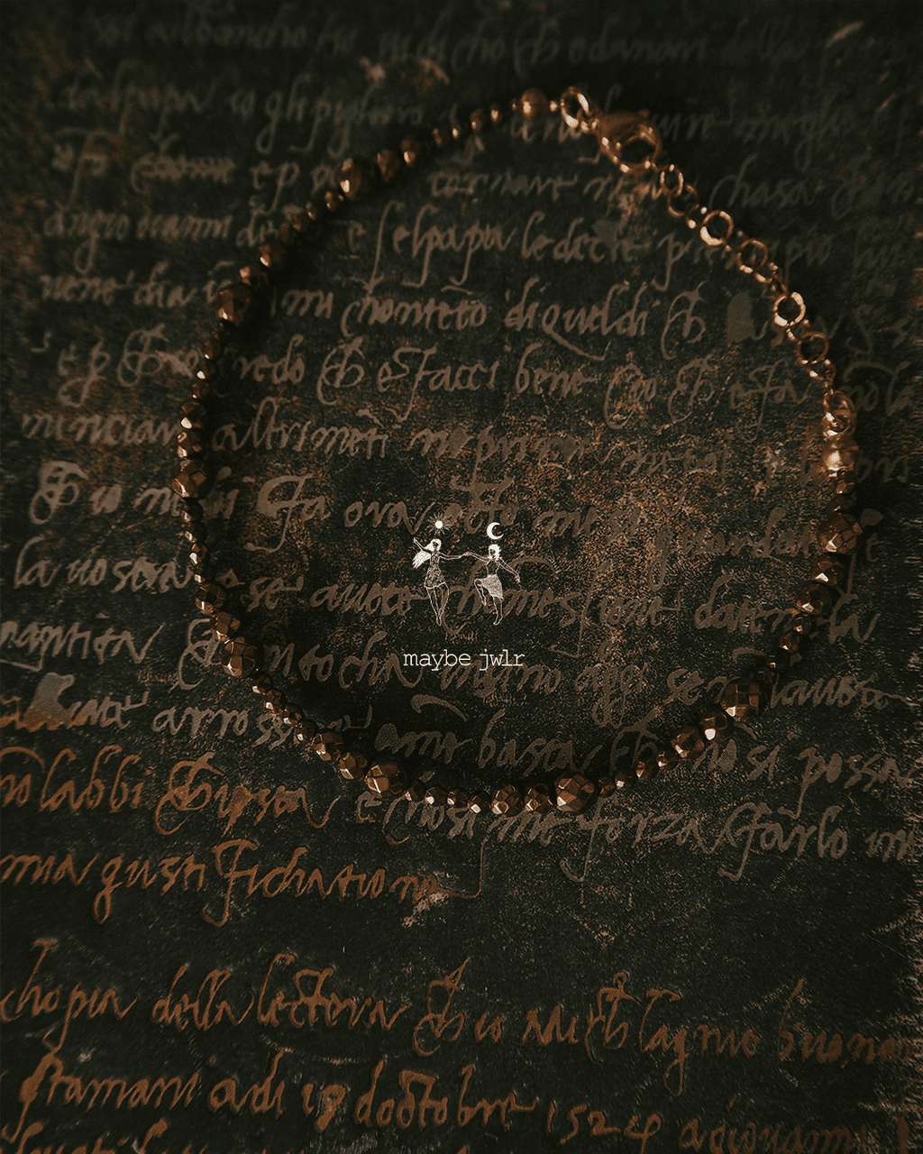 Bransoletka Brownie z błyszczących hematytów