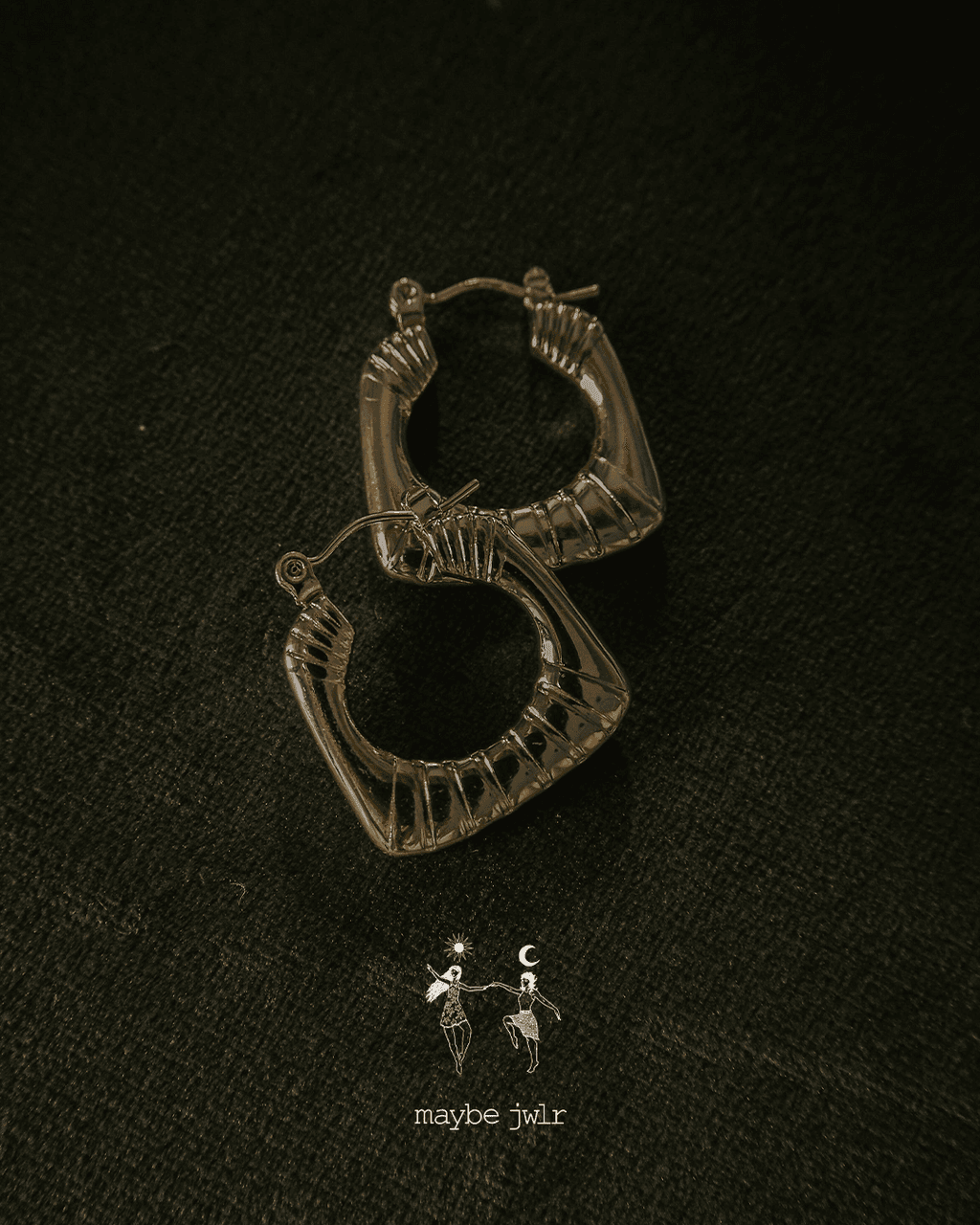 Kolczyki pozłacane Statement Hoops