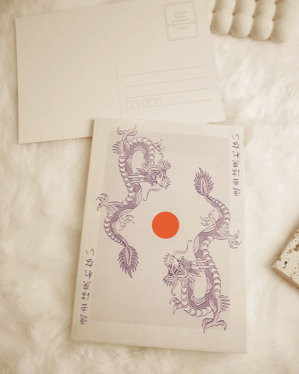 Pocztówka Ilustracja Smoki