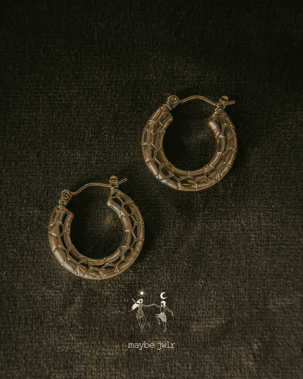Kolczyki pozłacane Statement Hoops