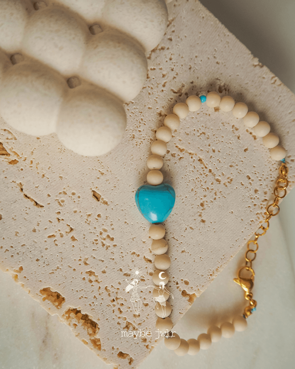 Bransoletka Sand z kamieni rzecznych