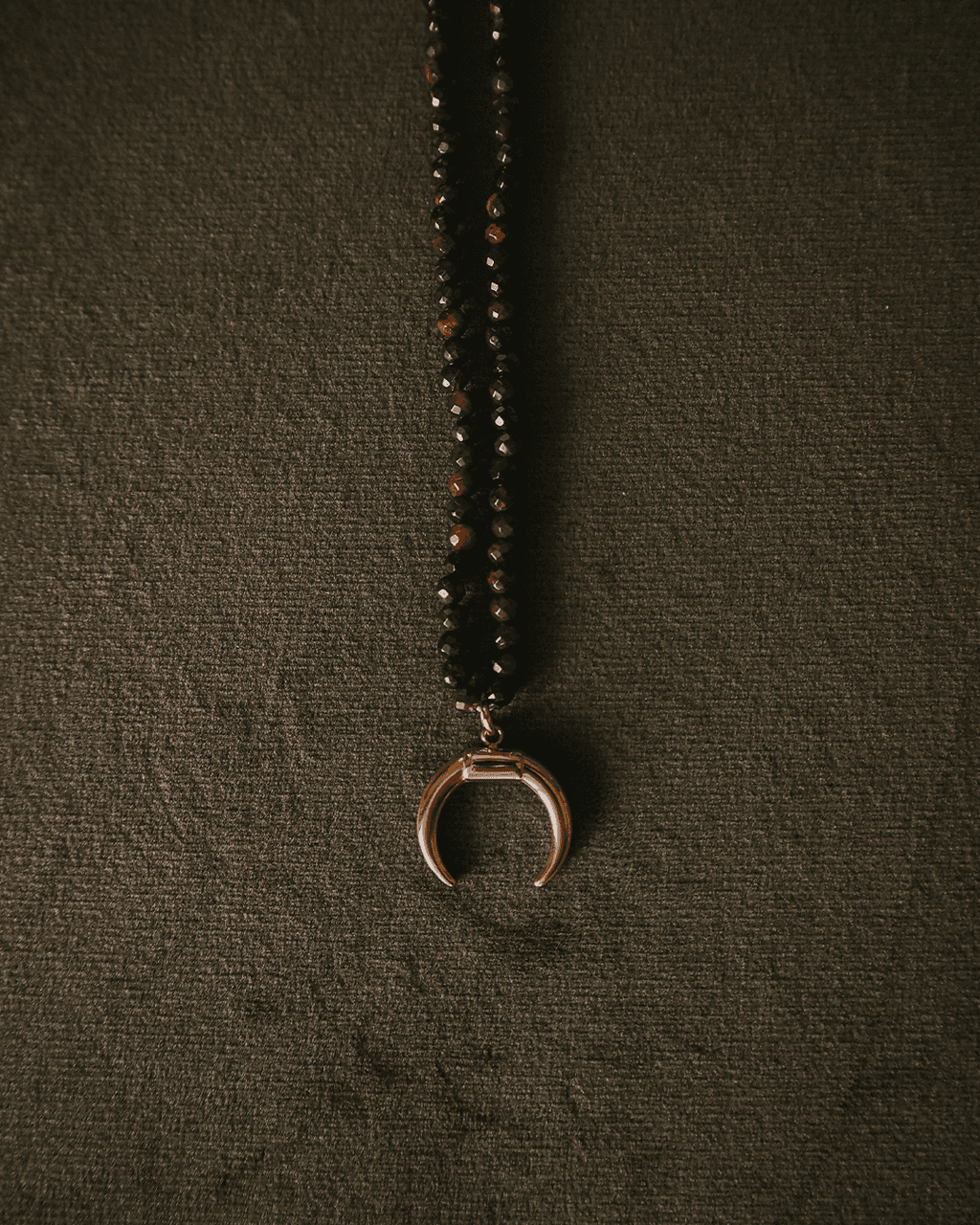 Naszyjnik z brązowych kamieni Chocolate