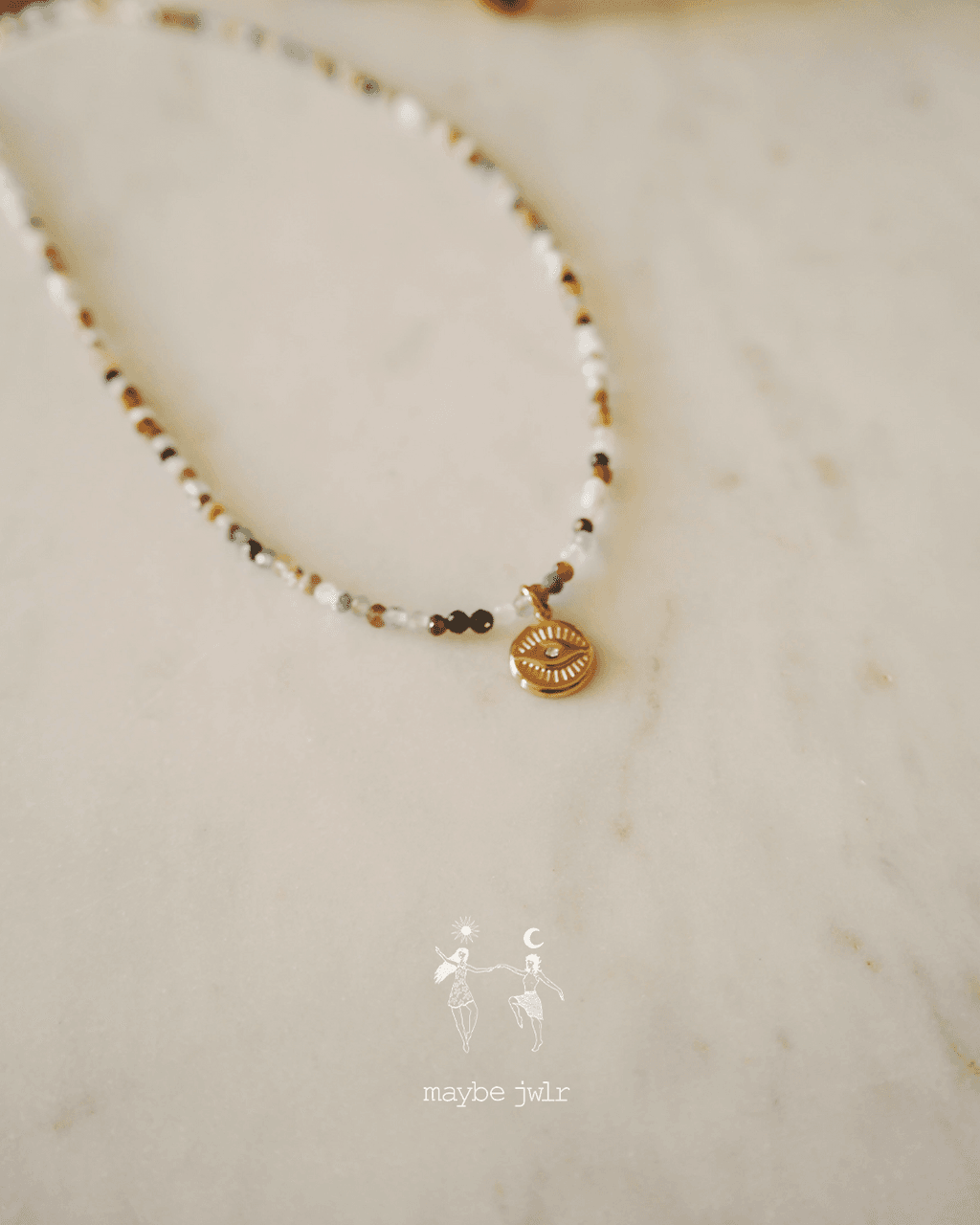 Naszyjnik z drobnych kamieni Candy