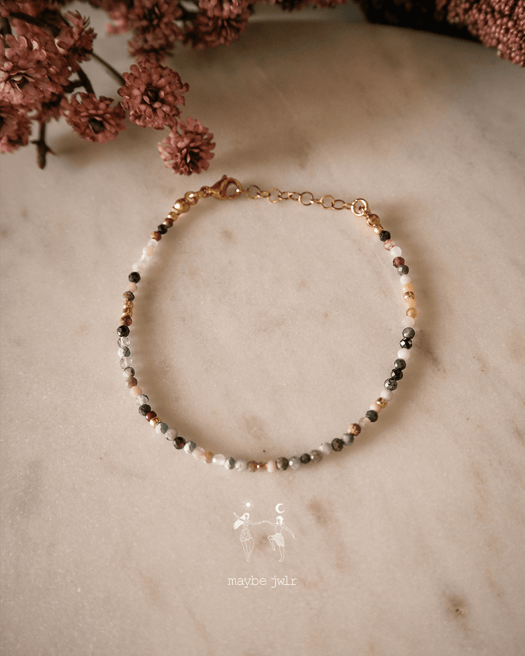 Bransoletka z jesiennych kamieni