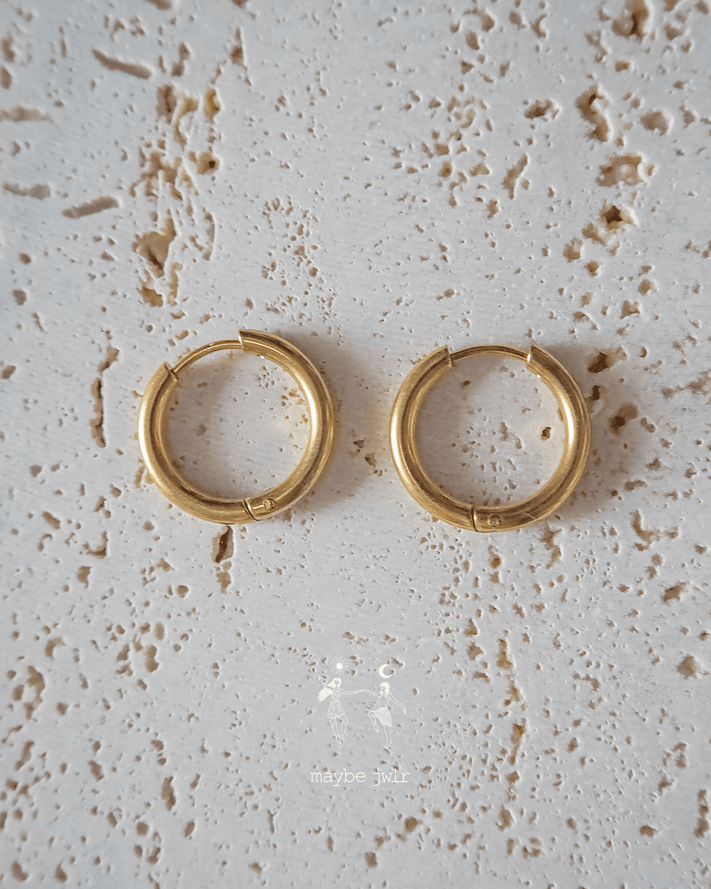 Kolczyki 2w1 z zawieszką z różowej perły