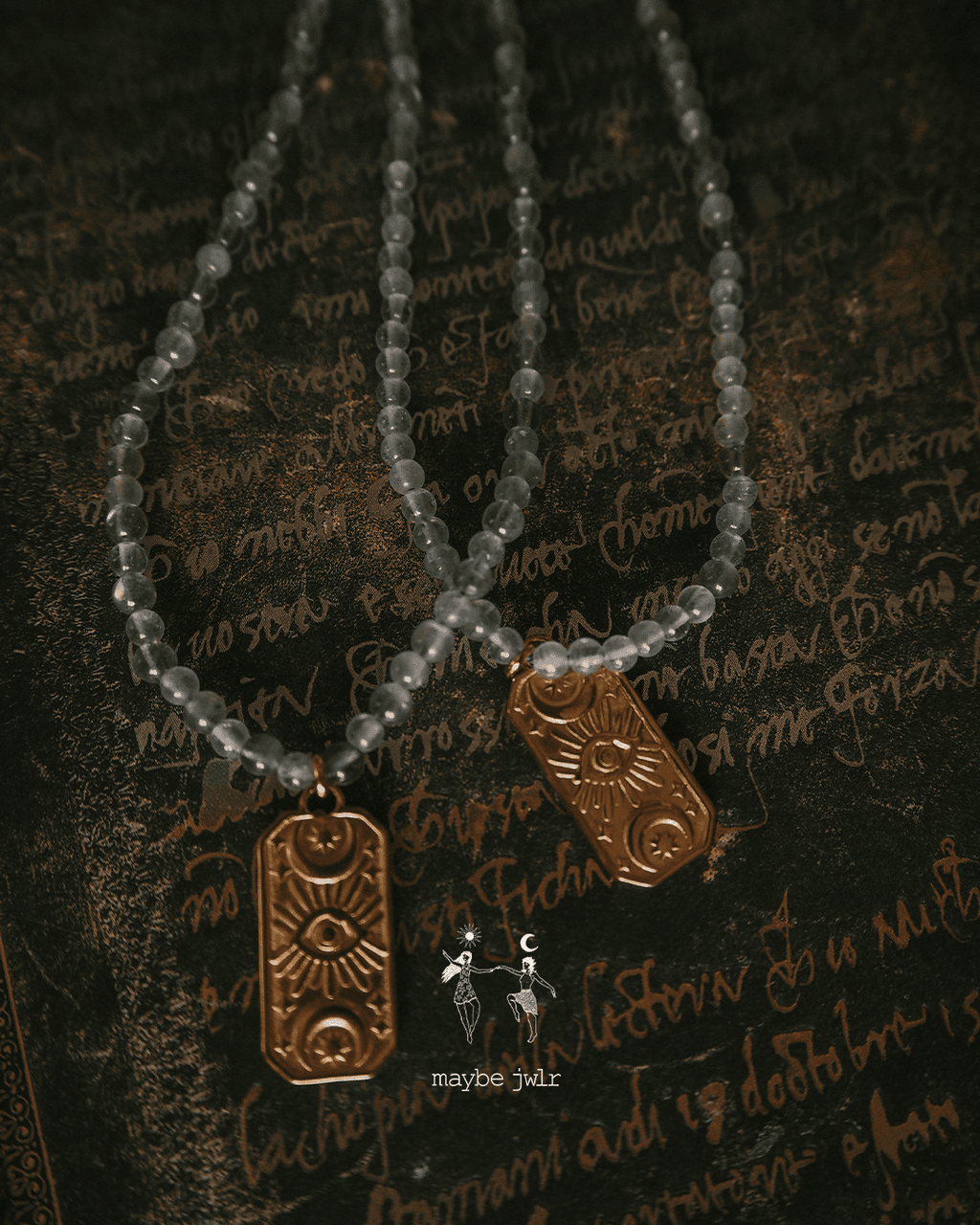 Naszyjnik Zorza Polarna z labradorytu