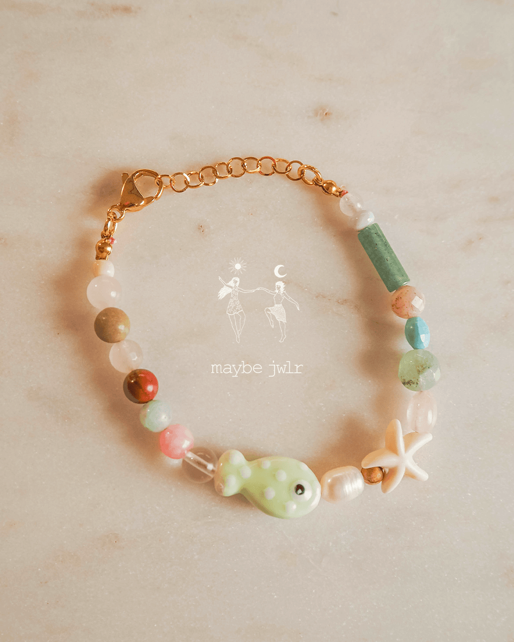 Bransoletka z rozgwiazdą i rybką Funky Arbuz