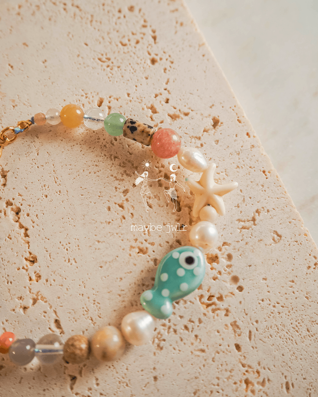 Bransoletka z rozgwiazdą i rybką Funky Woda