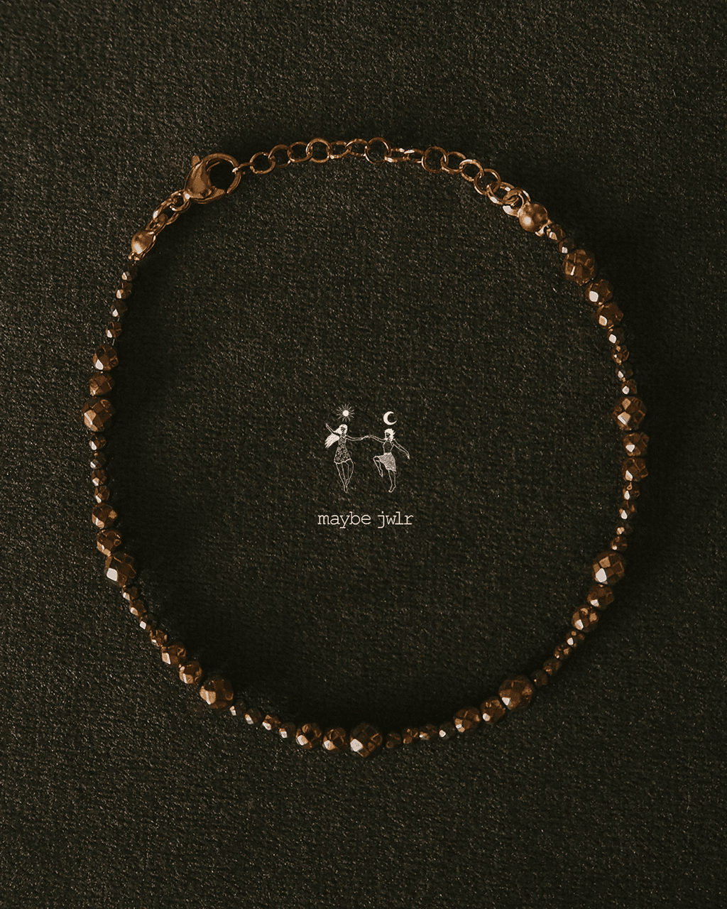 Bransoletka Brownie z błyszczących hematytów