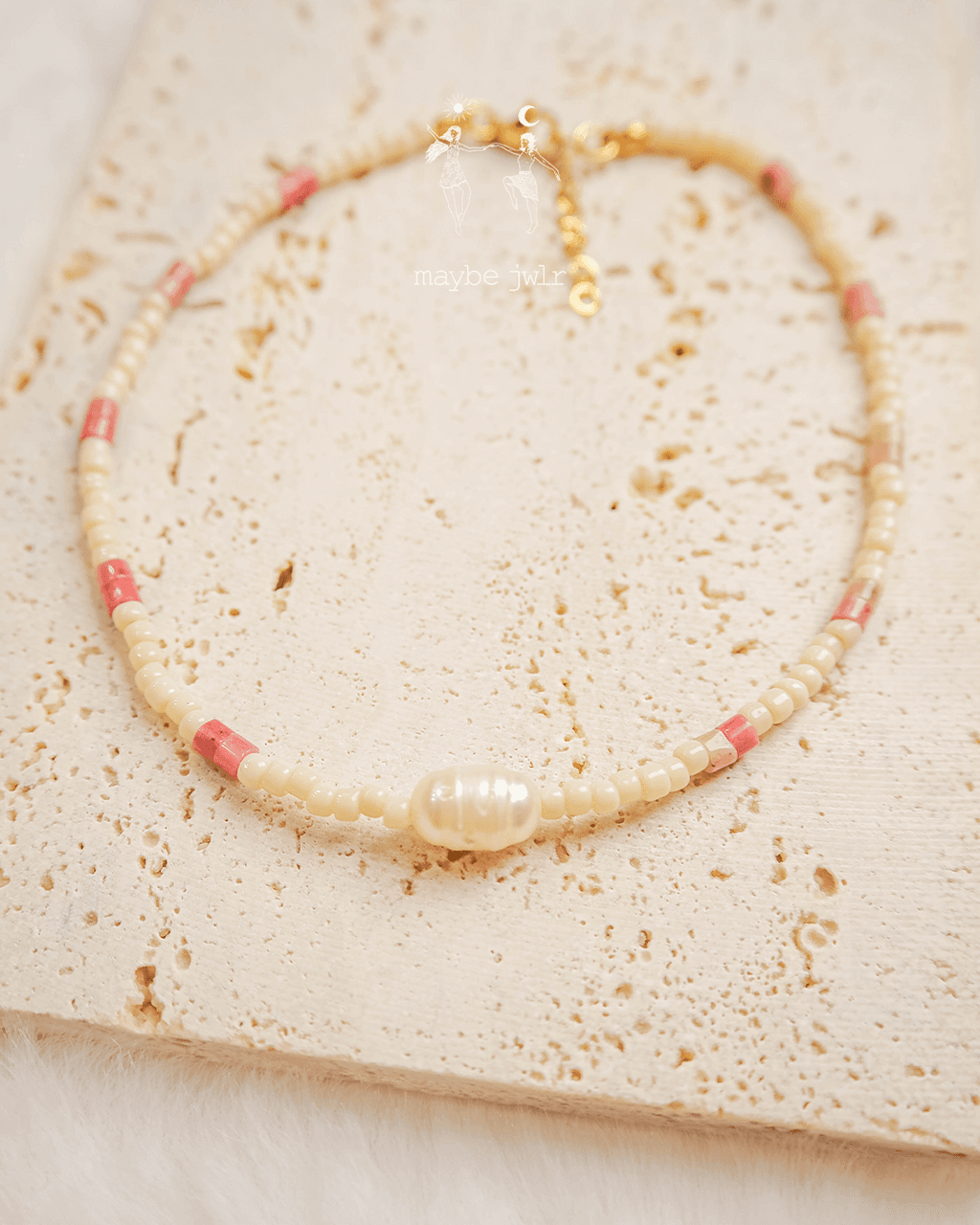 Bransoletka na nogę na kostkę z koralików