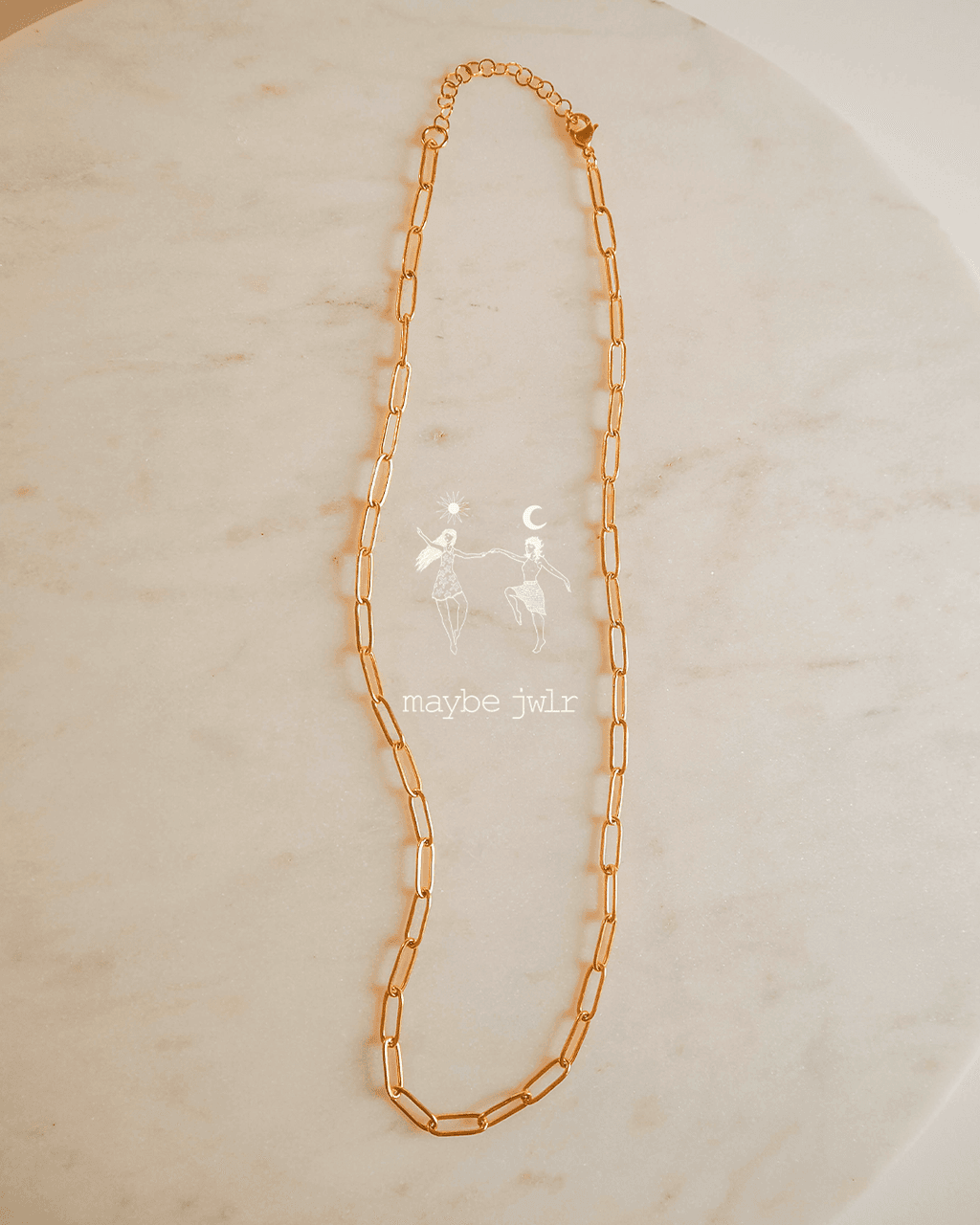 Łańcuch na szyję typu spinacz