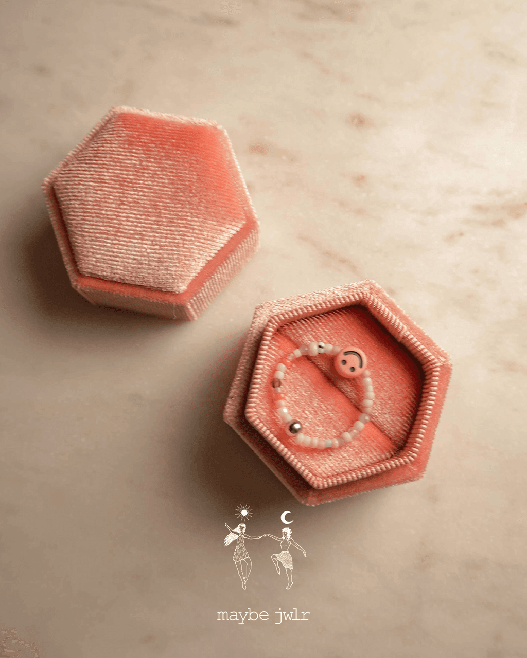 Pierścionek elastyczny z uśmieszkiem 61 mm  