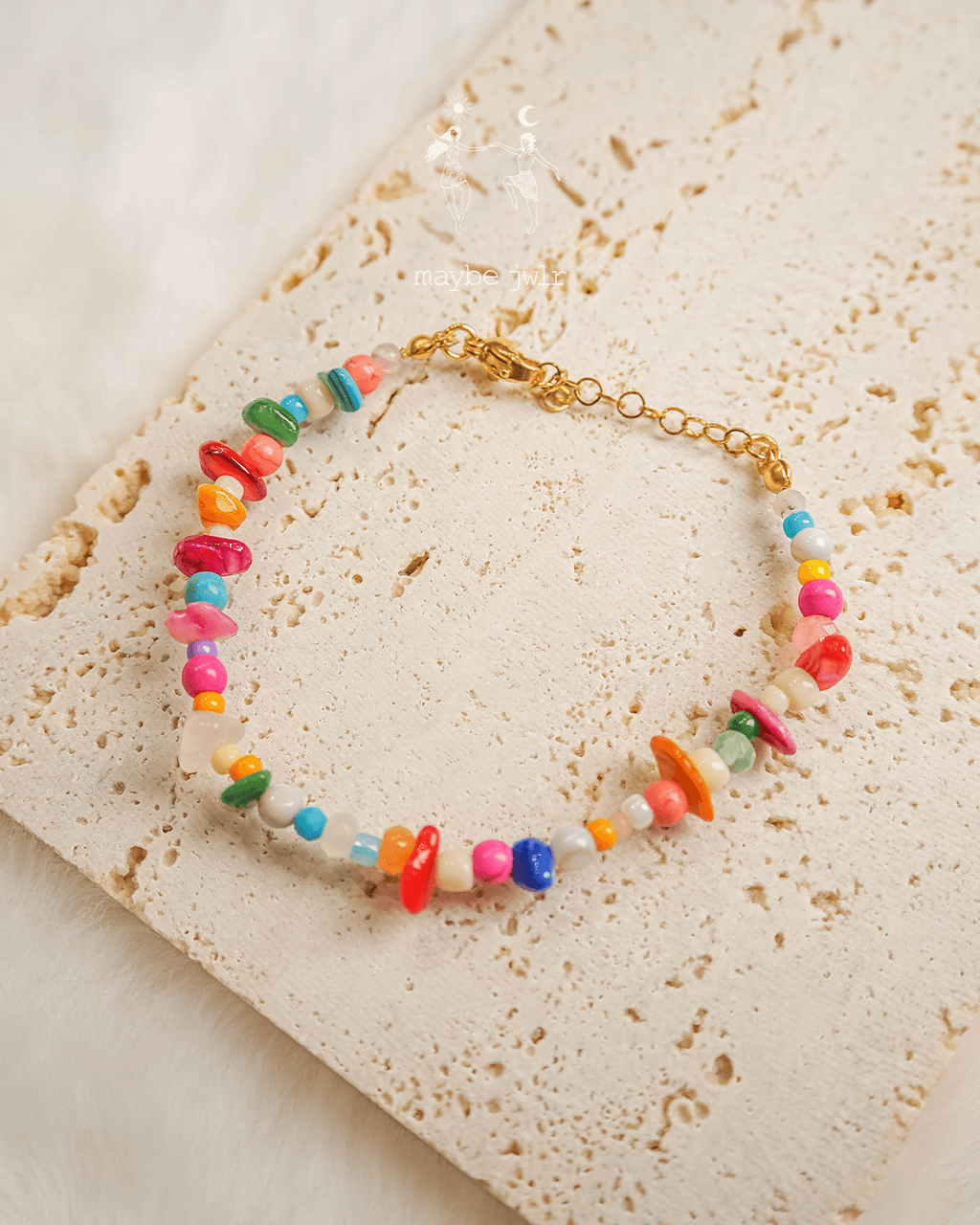 Bransoletka z nieregularnych kamieni