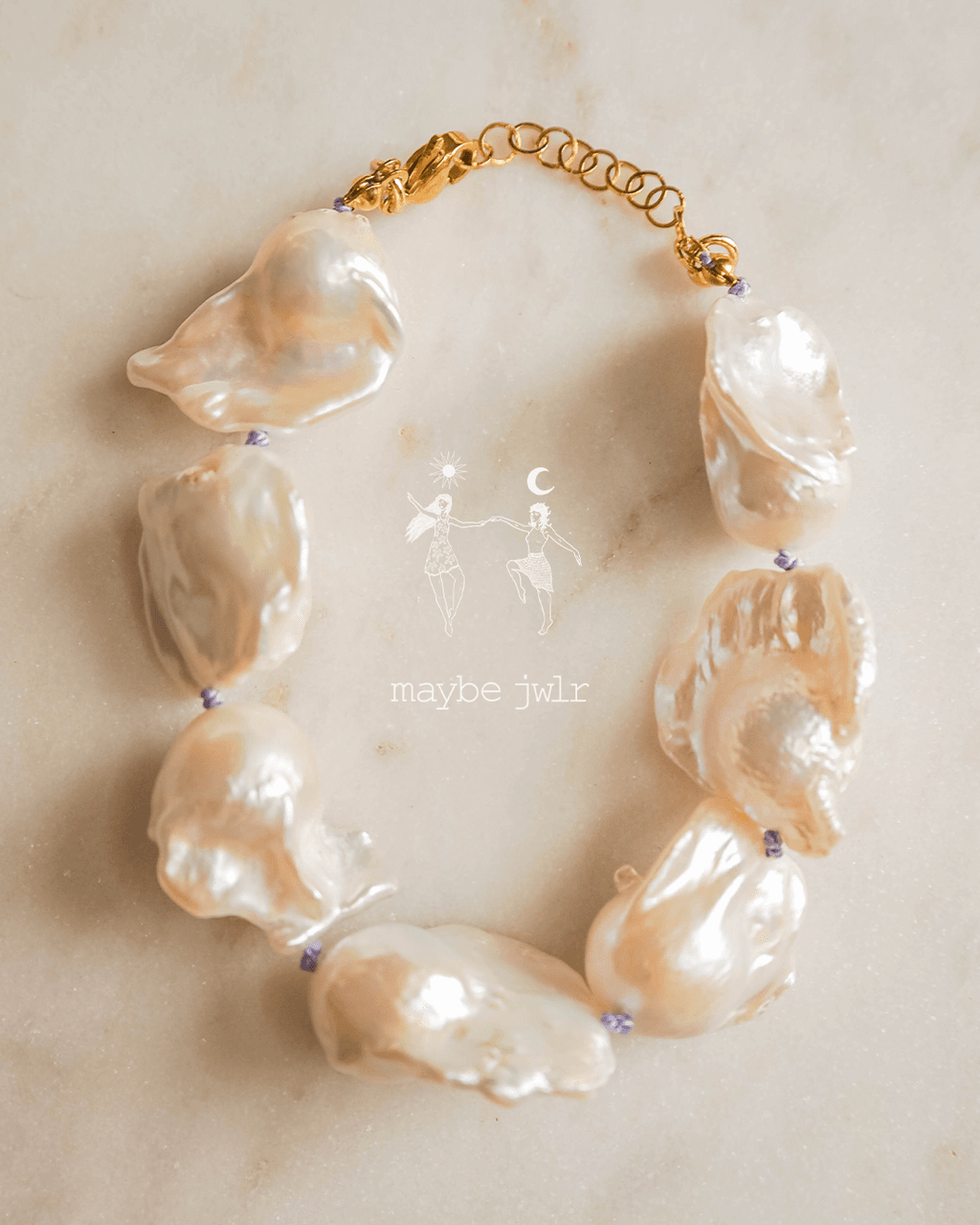 Bransoletka z pereł barokowych