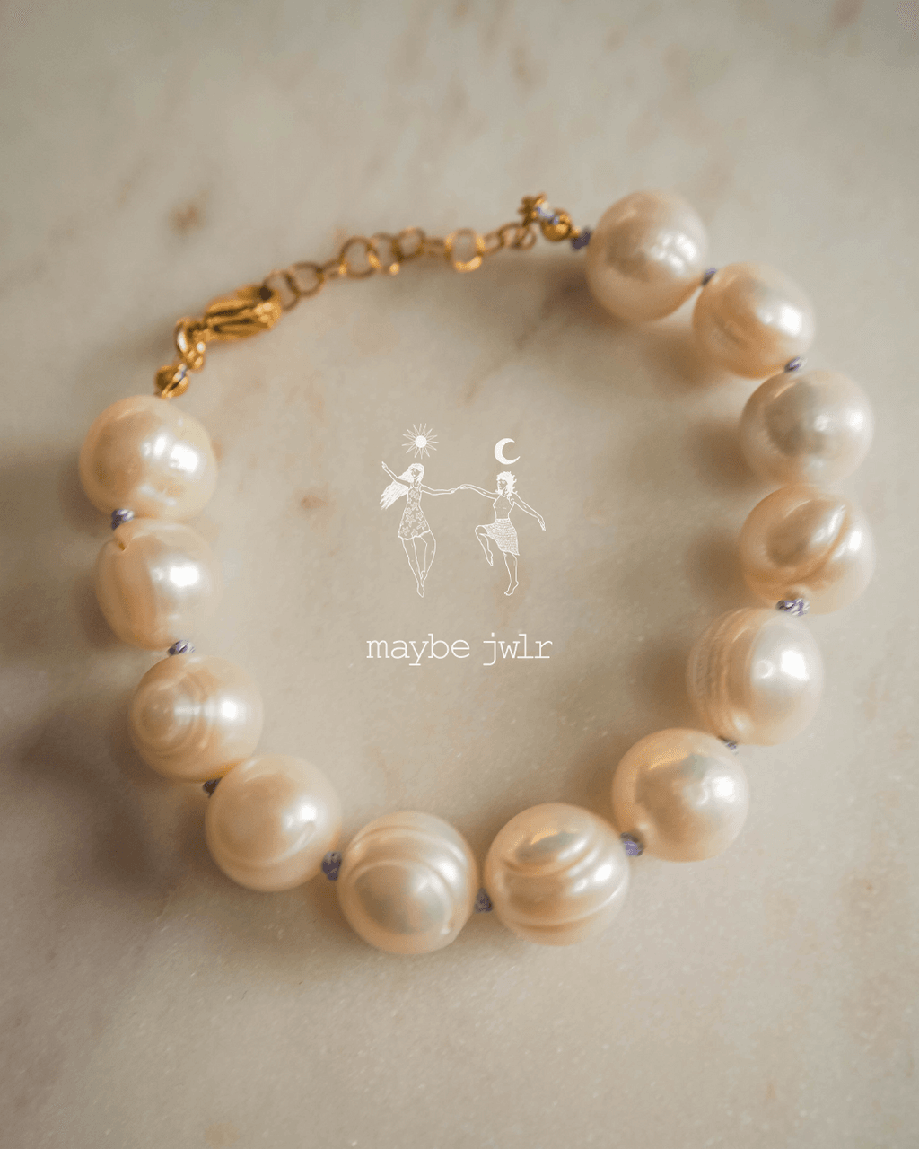 Bransoletka z pereł barokowych