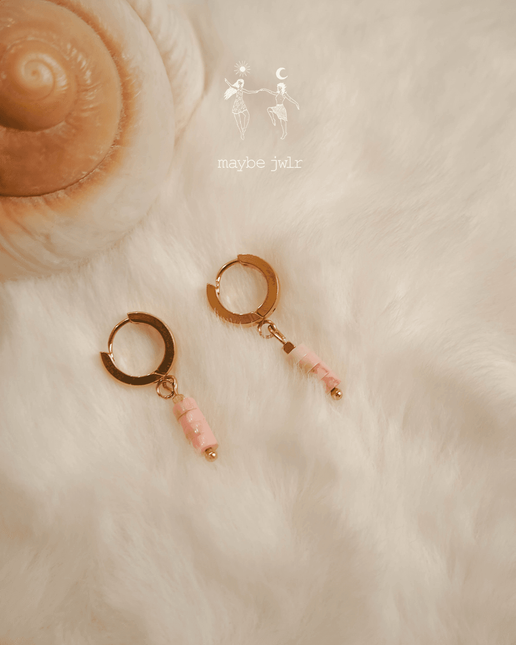 Kolczyki złote z jaspisem cesarskim