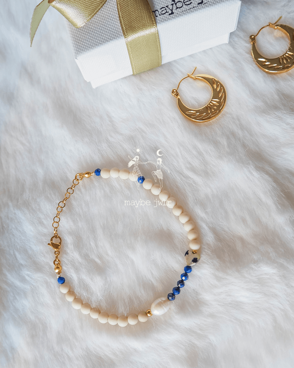 Bransoletka z kamieni rzecznych