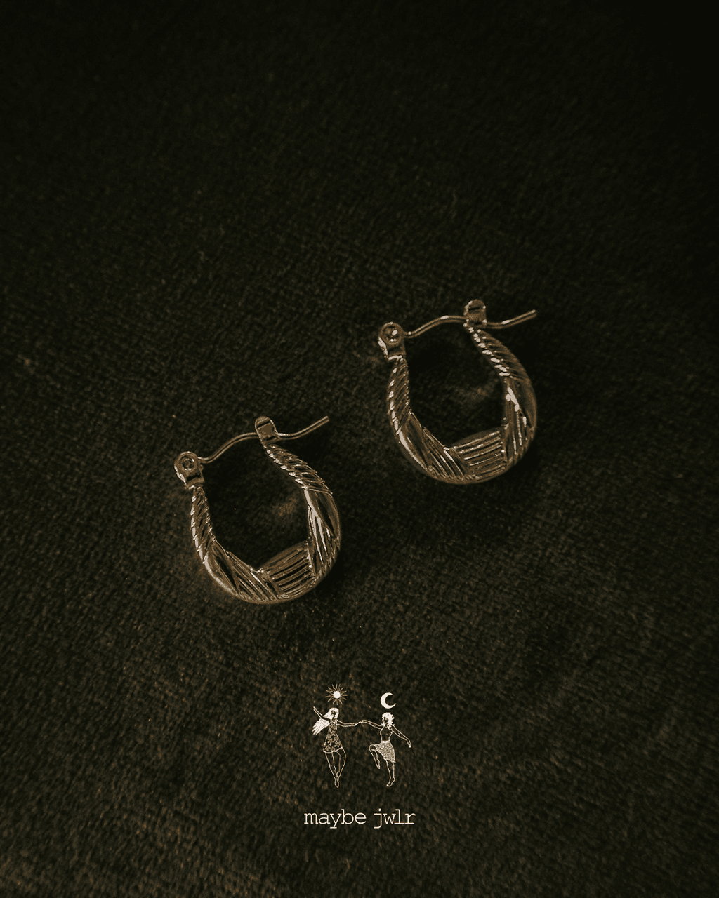 Kolczyki pozłacane Statement Hoops mini