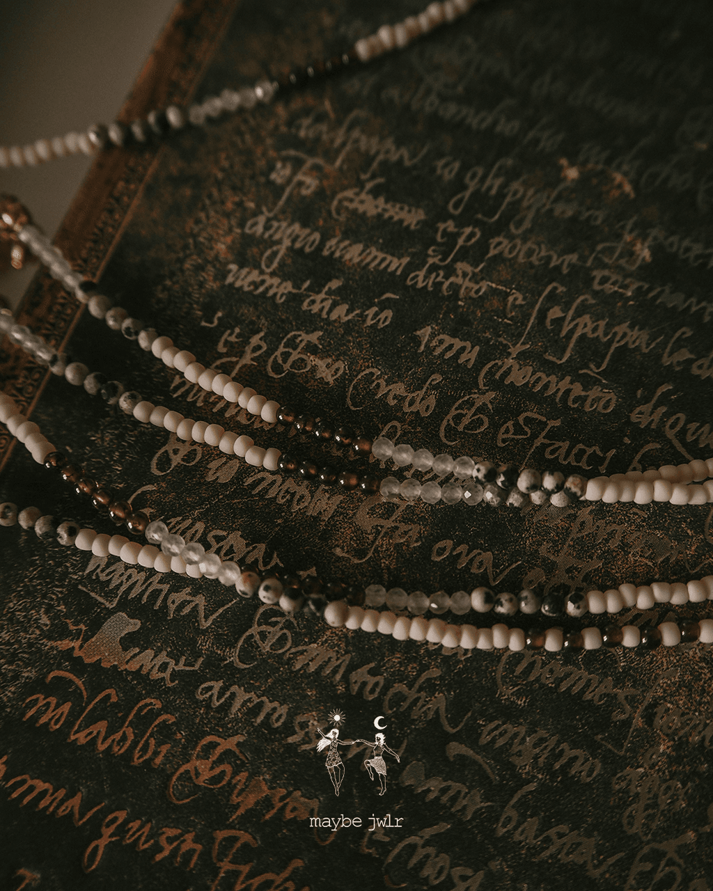 Bransoletka Ann z kamieni i koralików