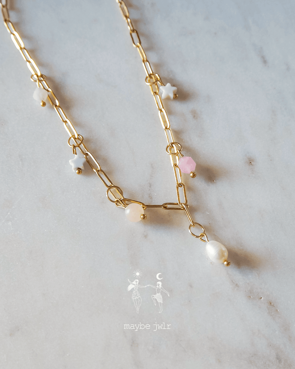 Naszyjnik z zawieszkami z kamieni