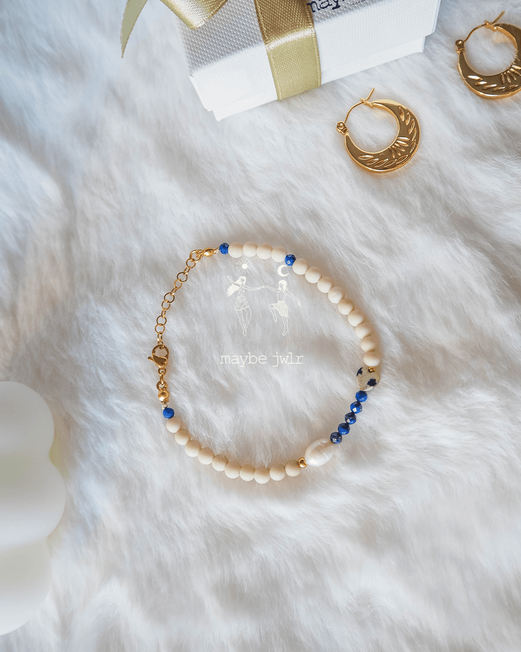 Bransoletka z kamieni rzecznych