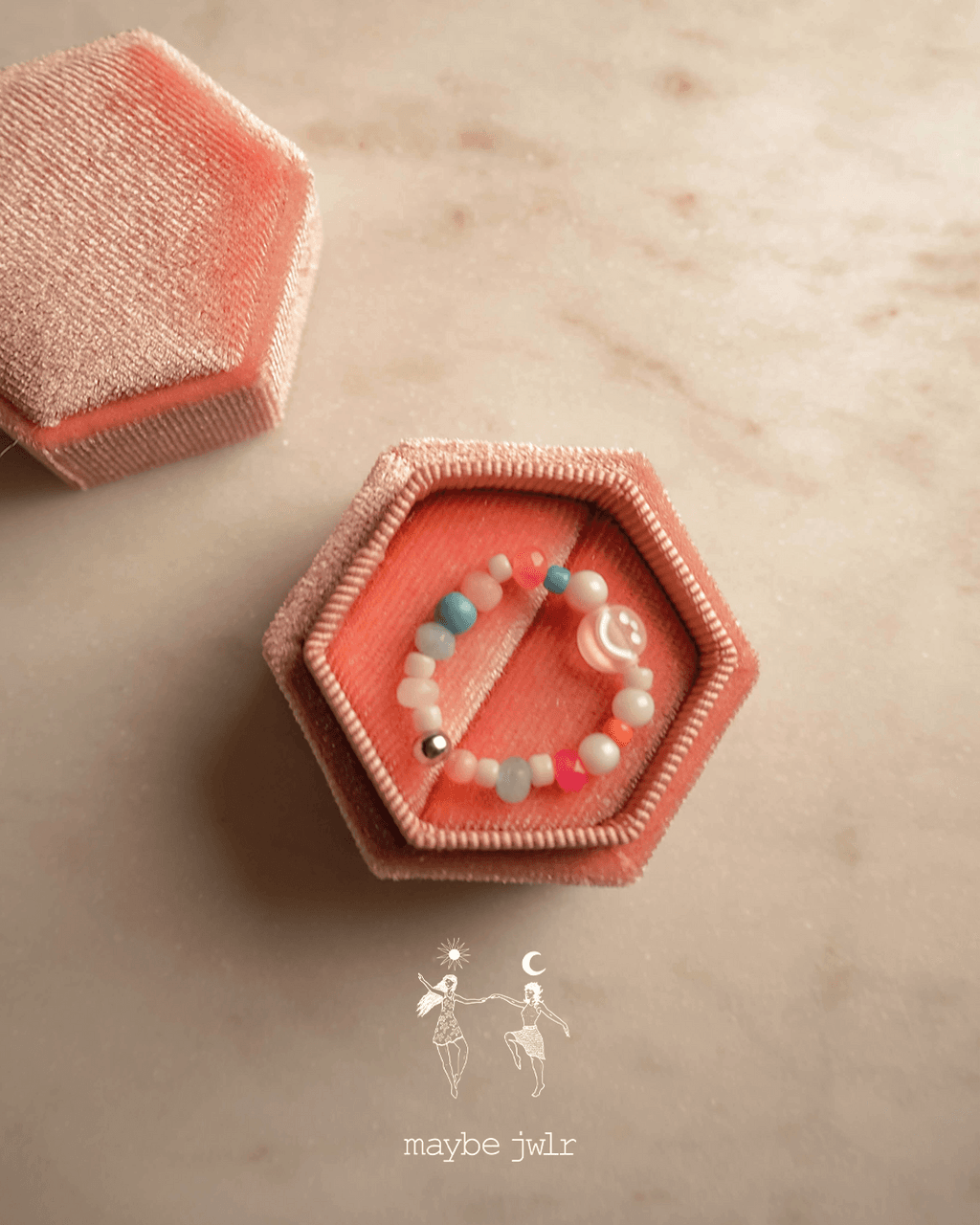 Pierścionek elastyczny z uśmieszkiem 61 mm  