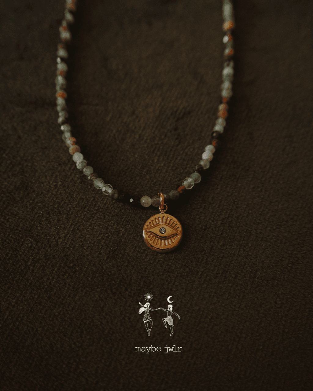 Naszyjnik z drobnych kamieni Candy