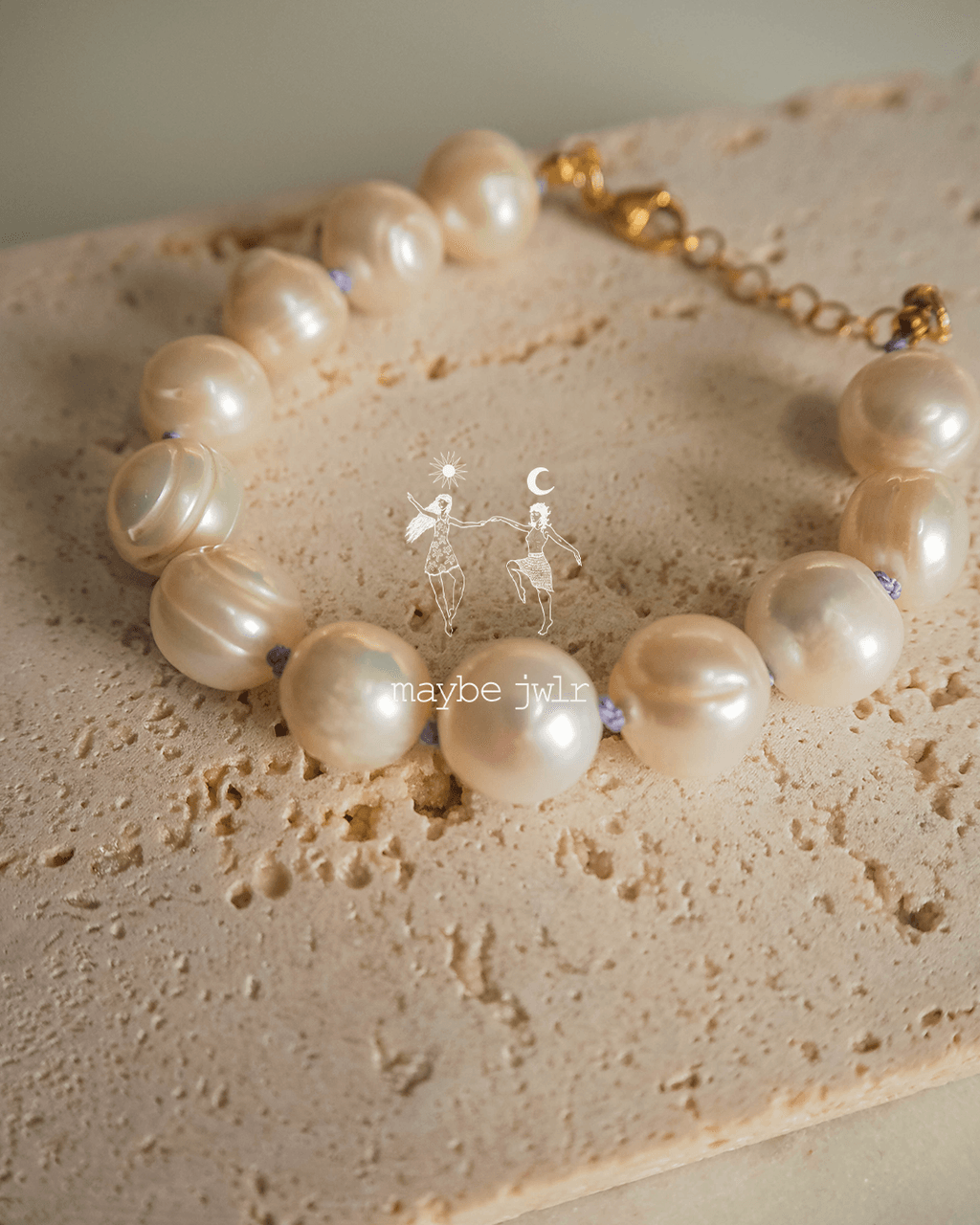 Bransoletka z pereł barokowych