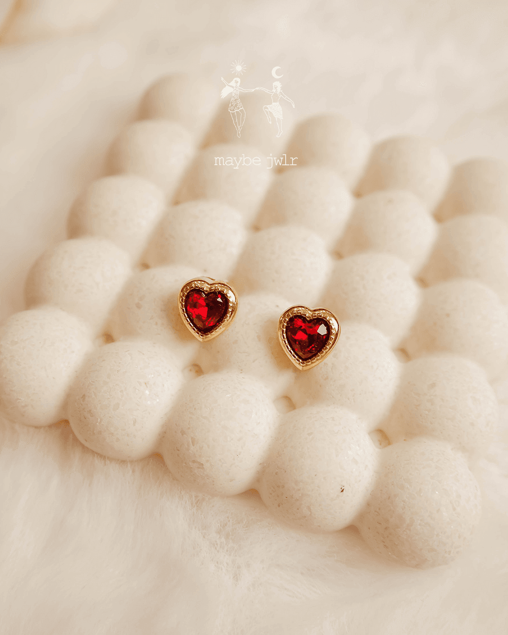 Kolczyki pozłacane Deep Heart